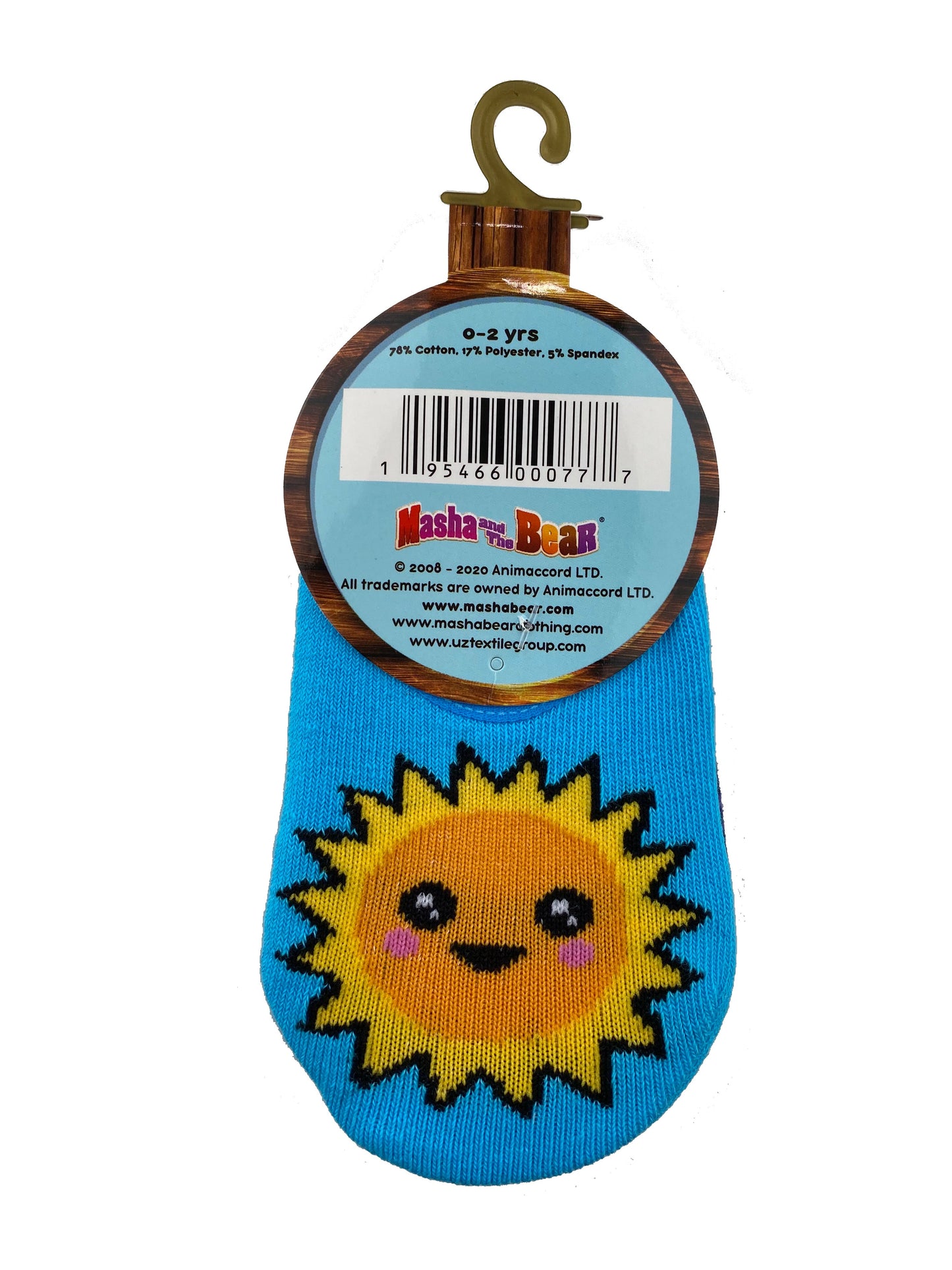 Masha and The Bear 2 pair Anti-slip kids socks set
