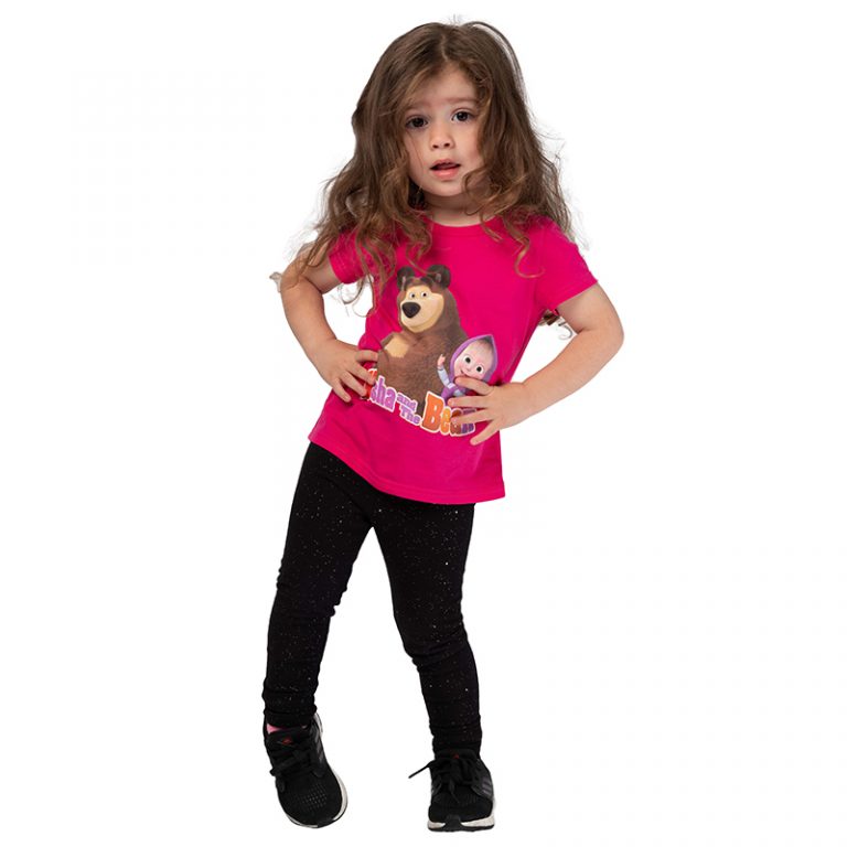 Masha and The Bear Short Sleeve T Shirt