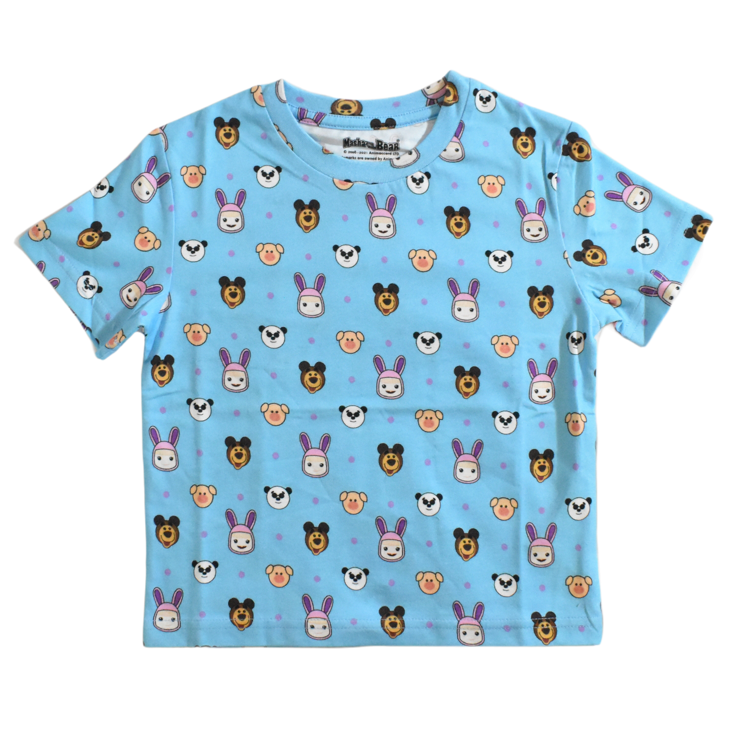Masha and The Bear Graphic Short Sleeve T-Shirt