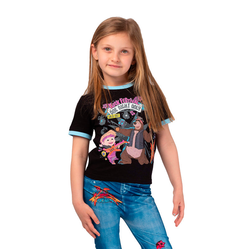 Masha and The Bear Short Sleeve T Shirt
