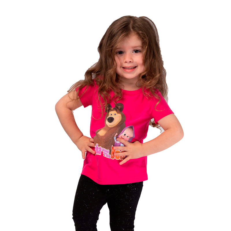 Masha and The Bear Short Sleeve T Shirt