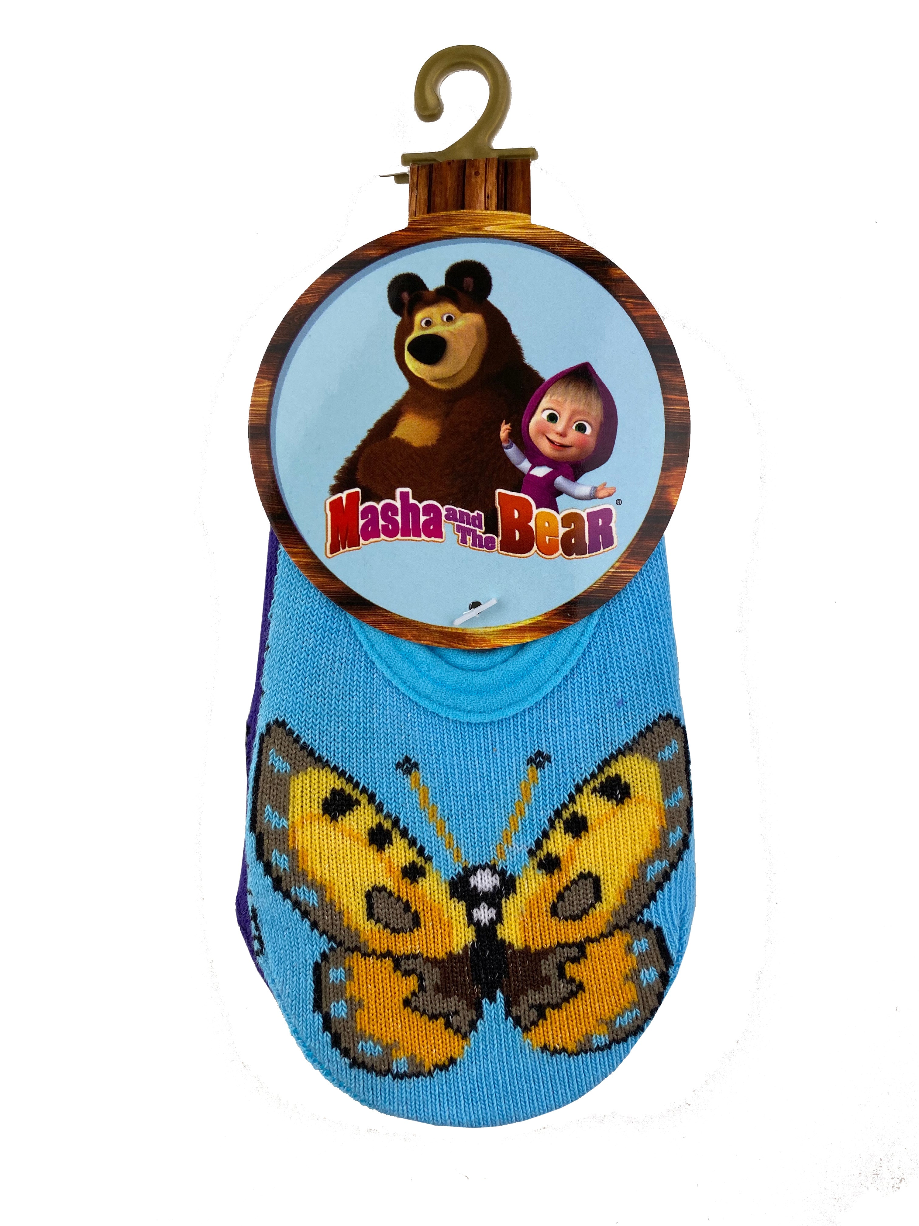 Masha and The Bear 2 pair Anti-slip kids socks set