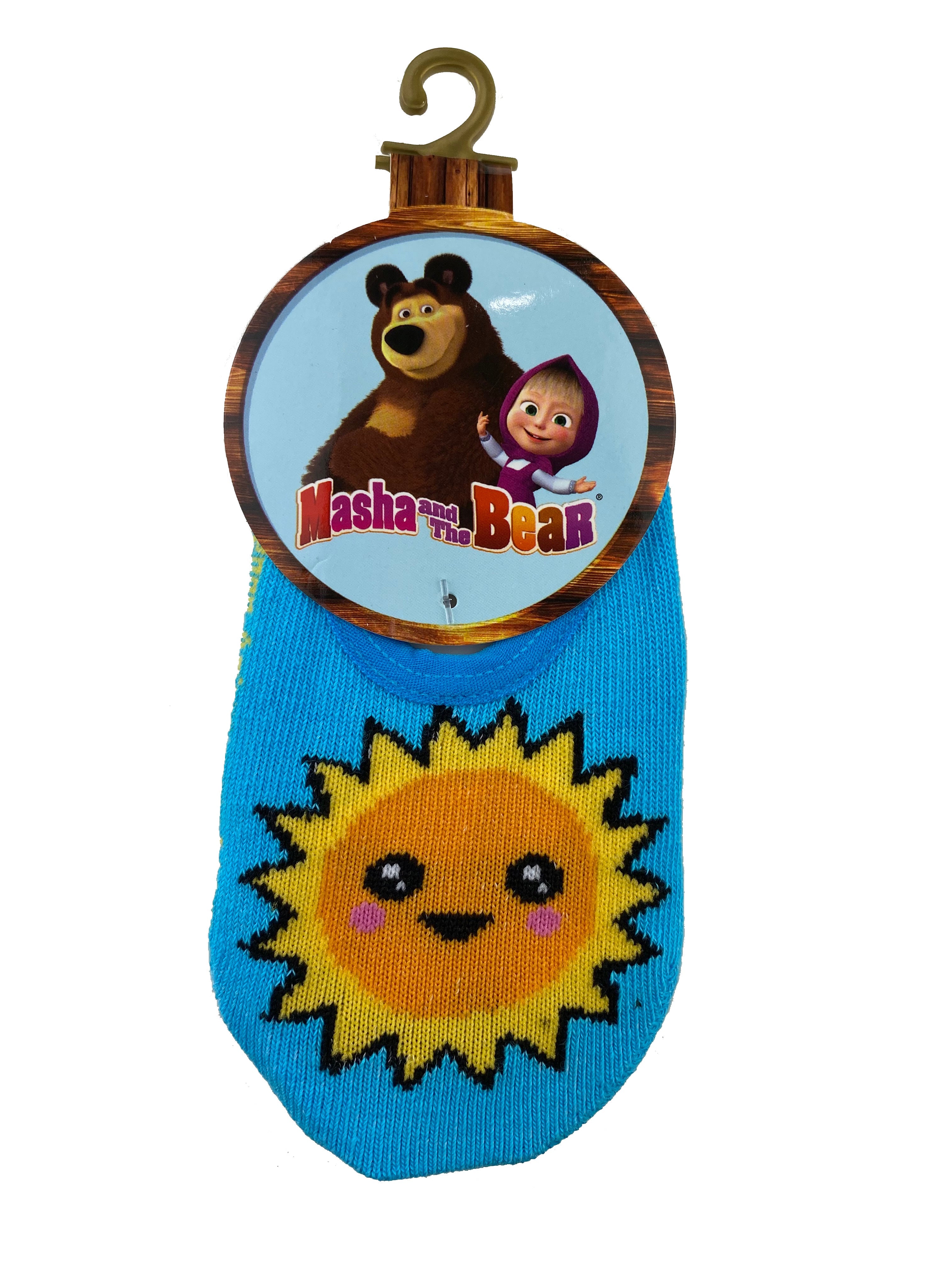 Masha and The Bear 2 pair Anti-slip kids socks set