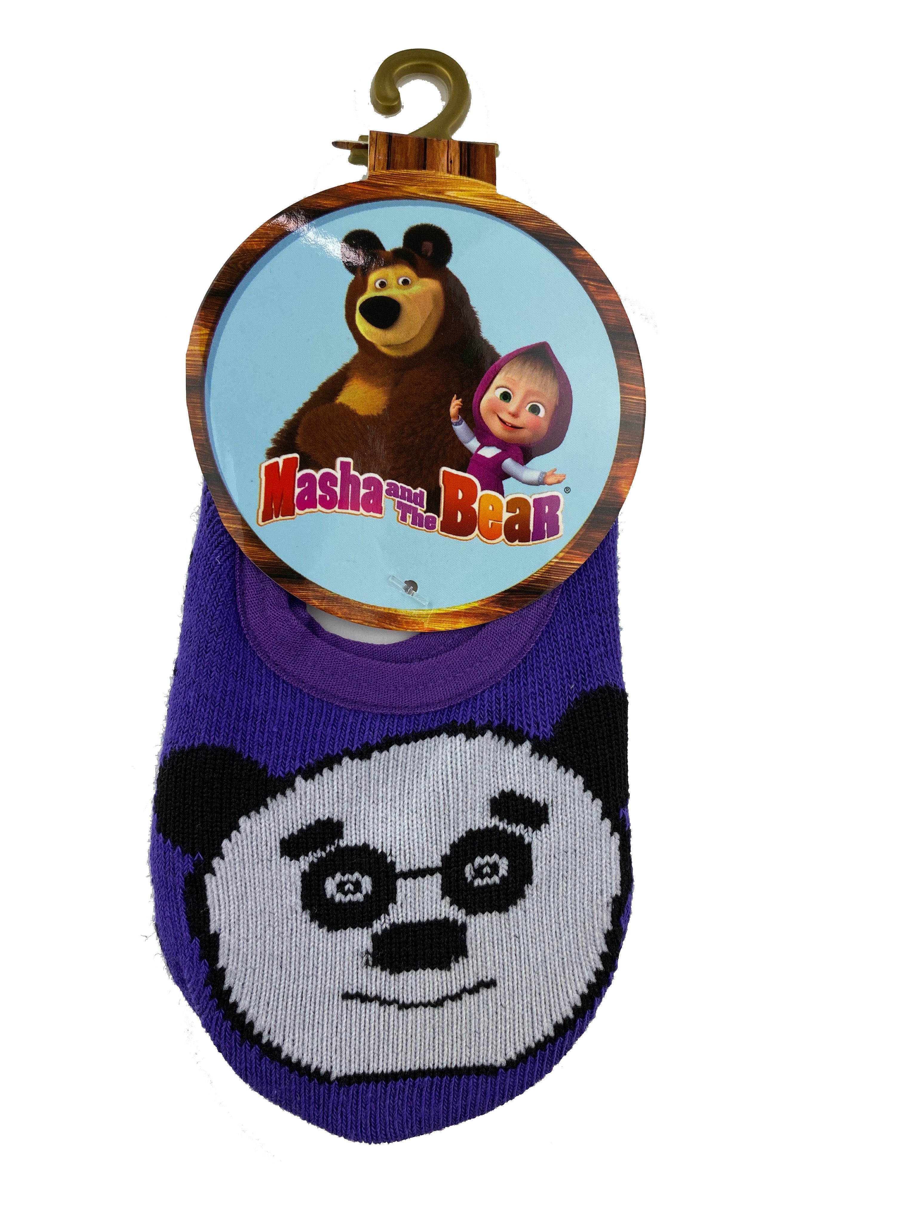 Masha and The Bear 2 pair Anti-slip kids socks set