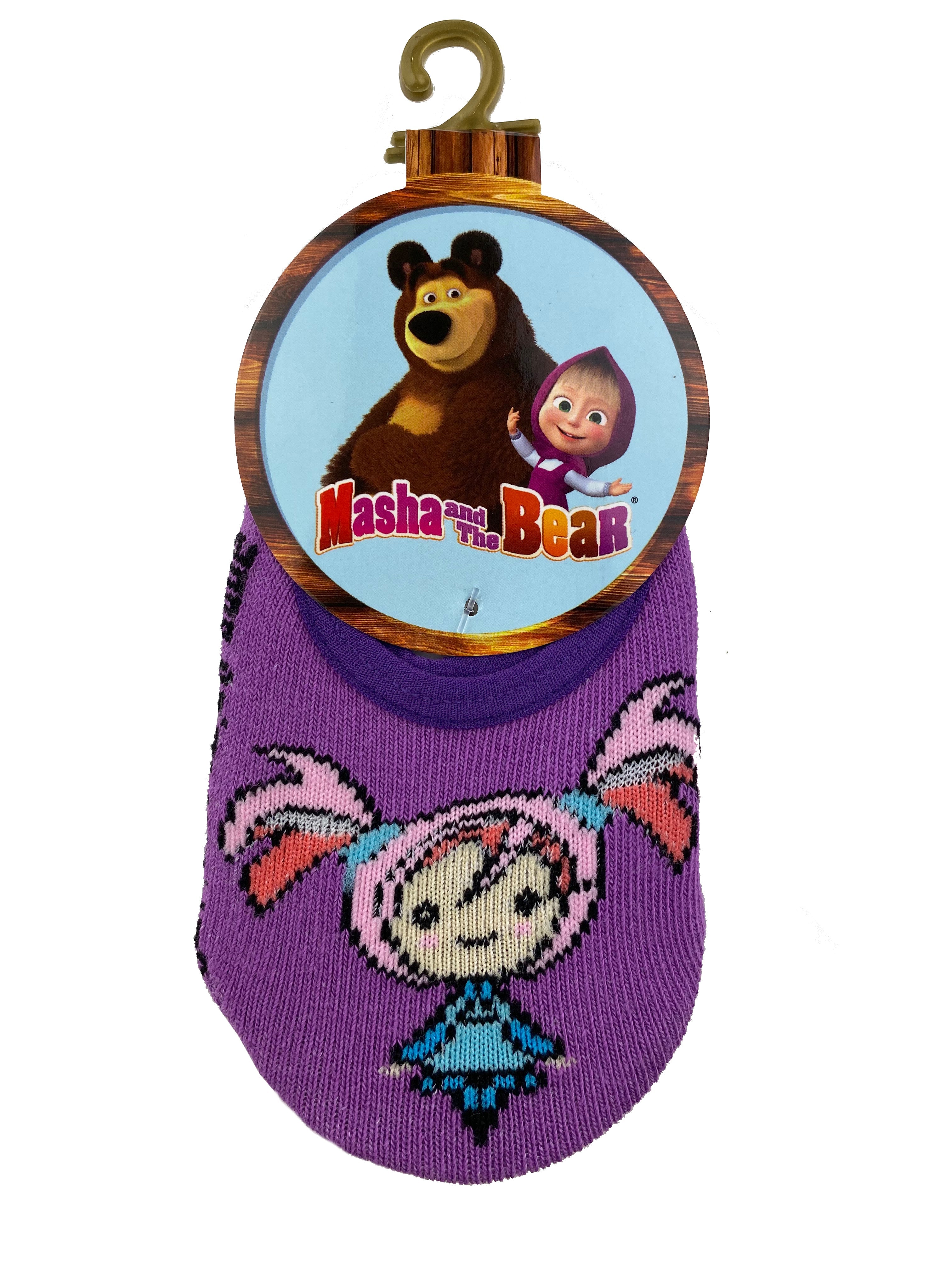 Masha and The Bear 2 pair Anti-slip kids socks set