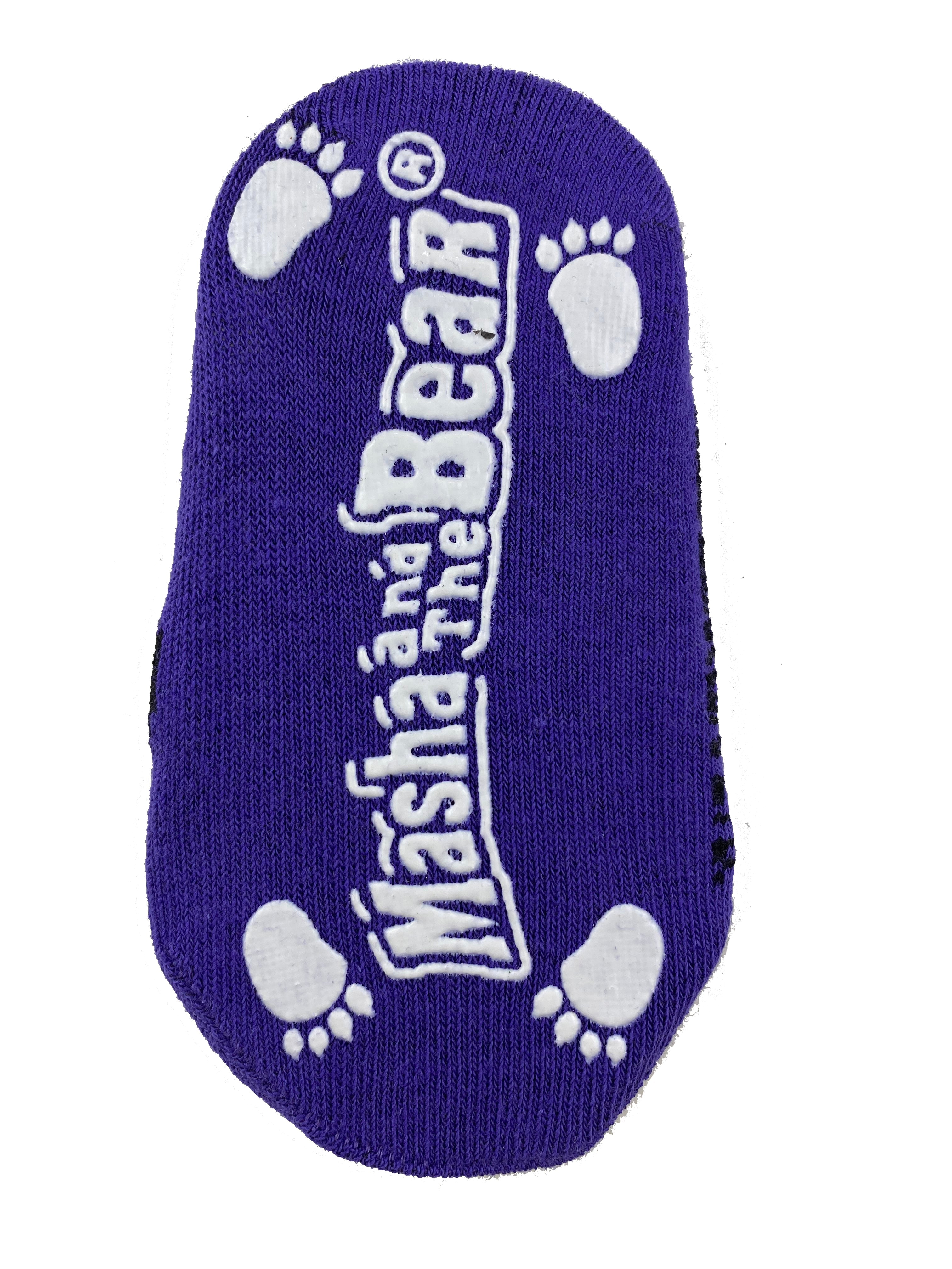 Masha and The Bear 2 pair Anti-slip kids socks set