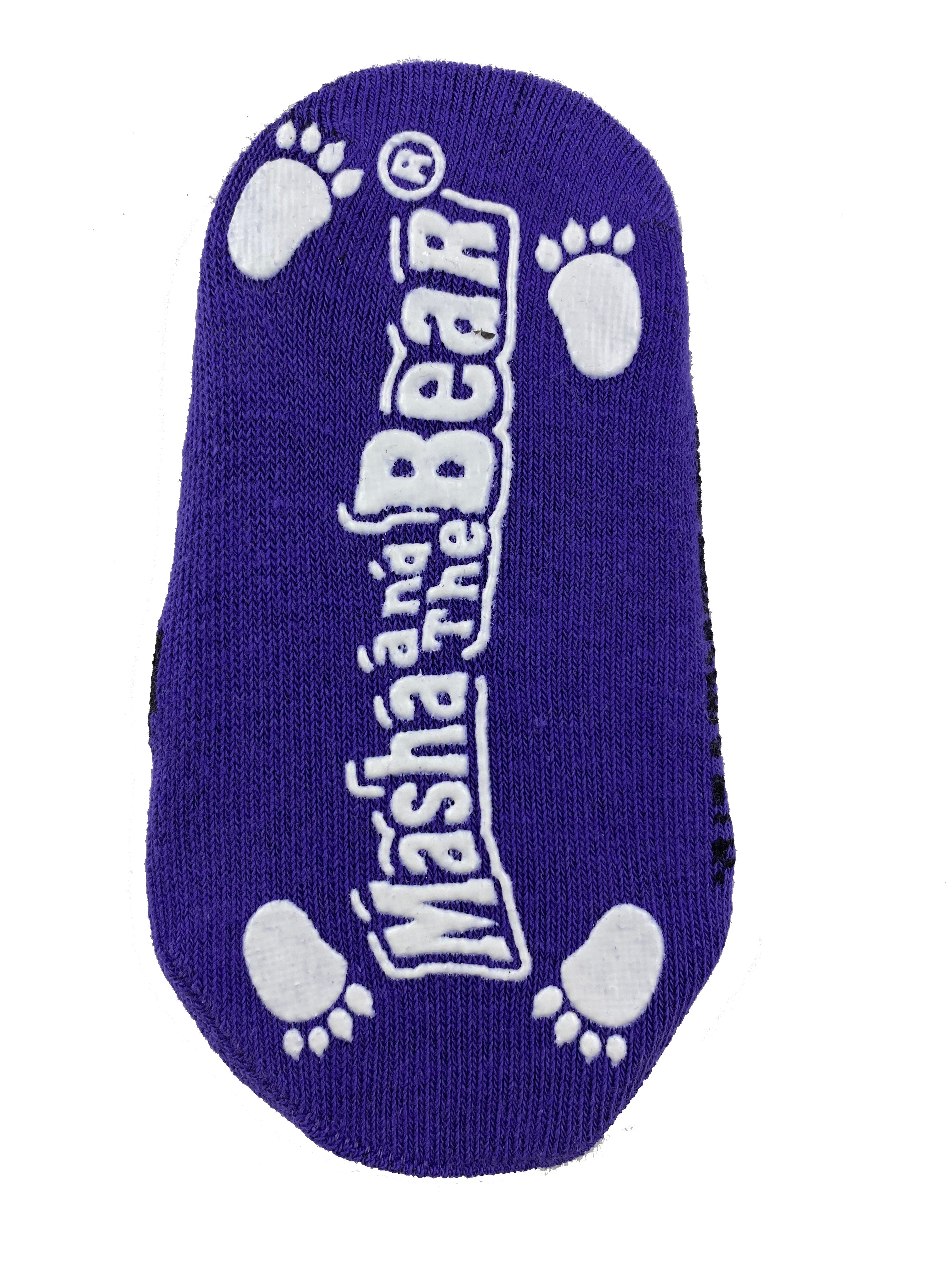 Masha and The Bear 2 pair Anti-slip kids socks set