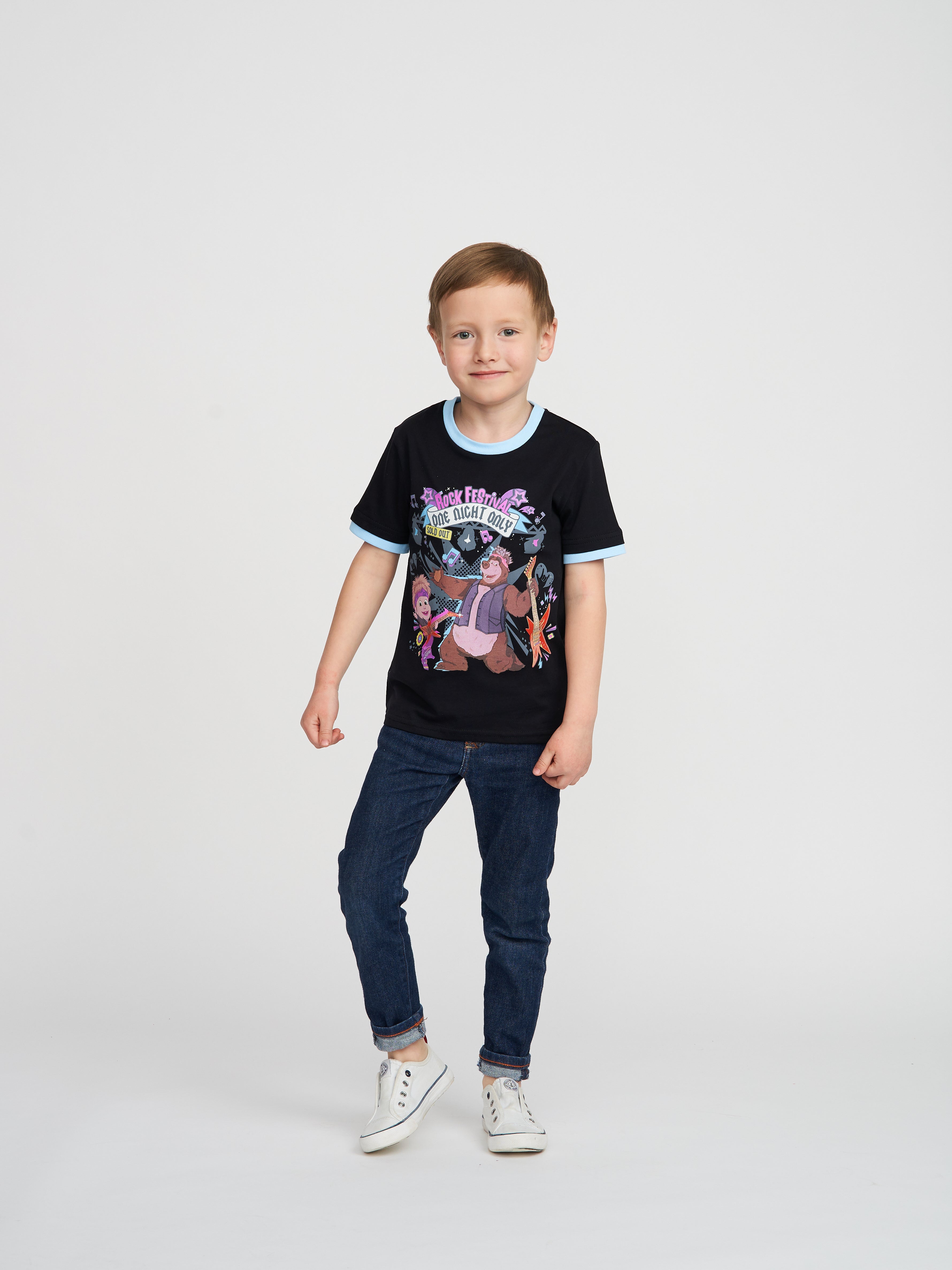 Masha and The Bear Short Sleeve T Shirt