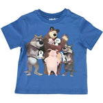 Masha and The Bear Crew Neck Short Sleeve T-Shirt