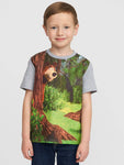 Masha and The Bear Short Sleeve T-Shirt with digital print