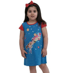 Masha and The Bear Short Sleeve Dress with digital print.