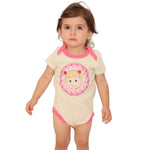 Masha and The Bear Short Sleeve Baby Bodysuit