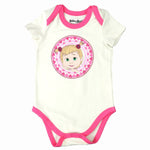 Masha and The Bear Short Sleeve Baby Bodysuit