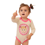 Masha and The Bear Long Sleeve Baby Bodysuit