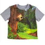 Masha and The Bear Short Sleeve T-Shirt with digital print