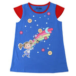 Masha and The Bear Short Sleeve Dress with digital print.