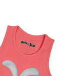 Masha and The Bear Tank Top with digital print featuring Masha’s toy