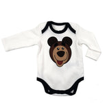 Masha and The Bear Long Sleeve Baby Bodysuit