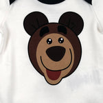 Masha and The Bear Long Sleeve Baby Bodysuit